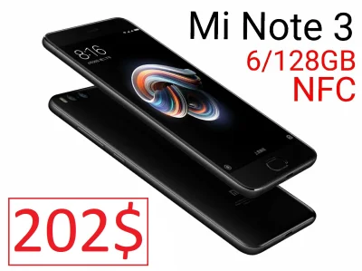 sebekss - Tylko 202$ za Xiaomi Mi Note 3 6/128GB❗
Najniższa w historii cena za bardz...