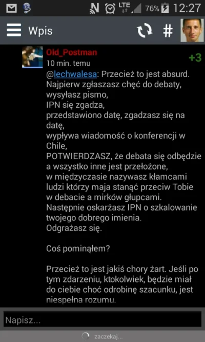 u.....c - @lechwalesa: zabolało chyba bo wpis usunąłeś