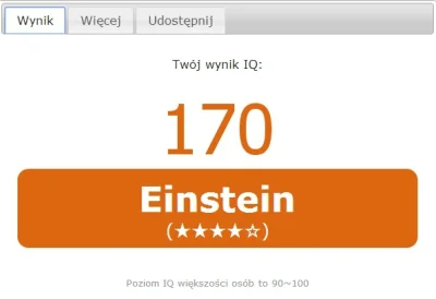 Aviendha - #iqtest 

skoro już przy wynikach #mbtitest był link do testu na IQ, to so...