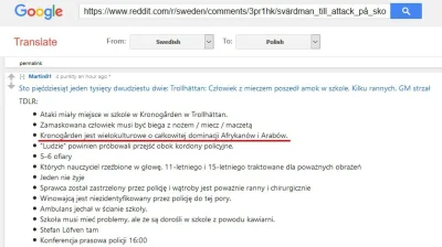 d.....n - tl;dr na temat zdarzenia ze szwedzkiego reddita
Screen z google translator...