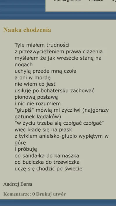 suchanice - NOCNY WIERSZ#3

Andrzej Bursa - "Nauka chodzenia" 

#nocnewiersze #poezja...