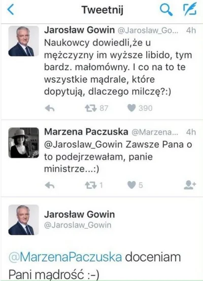 elim - A propos Paczuskiej - jej krótki dialog z Gowinem na twitterze ( ͡° ͜ʖ ͡°)