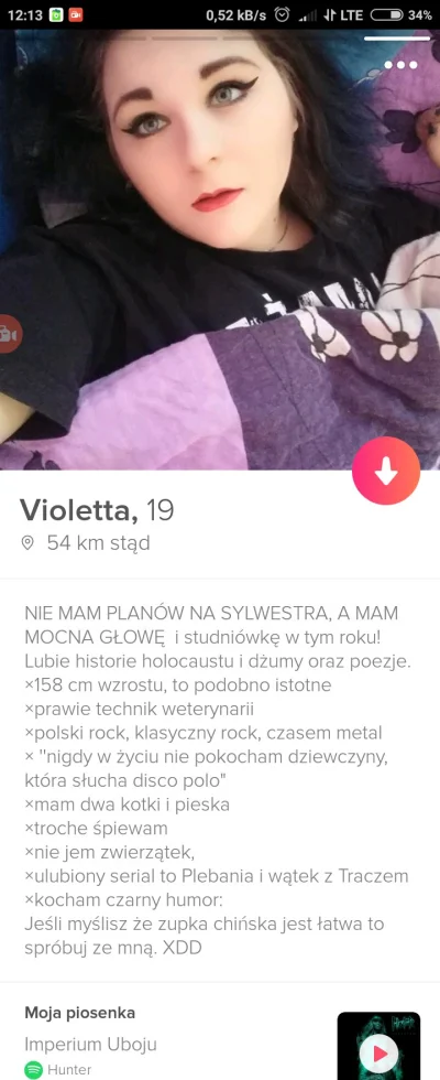 poziomek90 - Uwaga, nie zwracam za kardiologa. "Polecam" ostanie zdanie #tinder #bado...