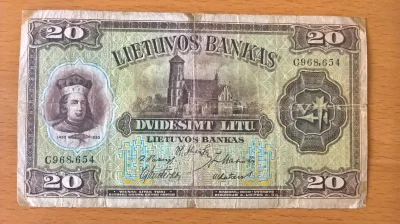 Methelin - A cóż to, okolicznościowe 20 litewskich litów z 1930 roku, wydane z okazji...