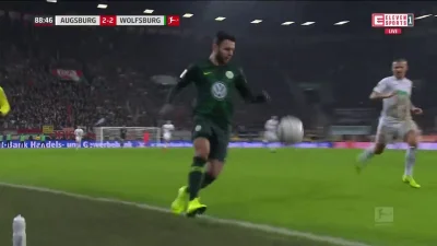 nieodkryty_talent - FC Augsburg 2:[3] VfL Wolfsburg - Yannick Gerhardt
#mecz #golgif...