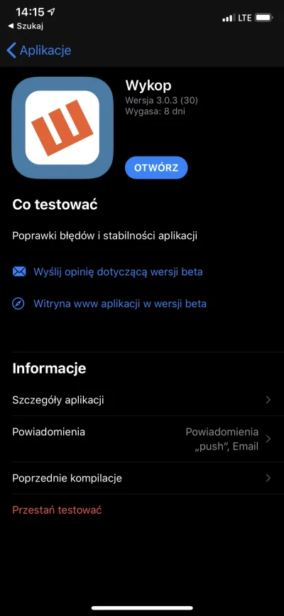 sembsa - #ioswykop #beta to co tylko jeszcze 8 dni :(