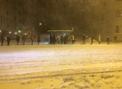 WezelGordyjski - Tak wygląda czekanie na autobus w Finlandii. Finowie to jednak są ła...