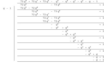 japer - To uczucie, gdy wiesz, że 72q^9-73q^6+1 ma miejsce zerowe dla q = 1.
Jesteś o...