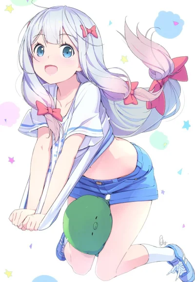 Smuffiasty - #randomanimeshit #eromangasensei #sagiriizumi #whitehair