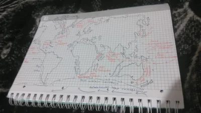 Cukrzyk2000 - Praca domowa z geografii. Pani dawała nam drukowane mapy świata. Mieliś...