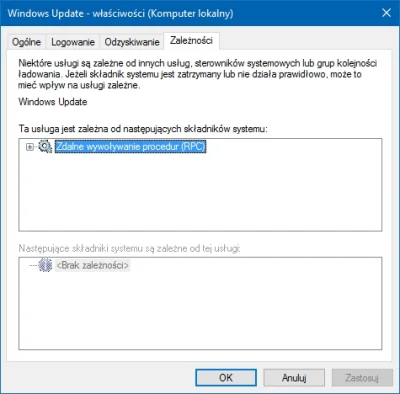 panczekolady - > usługa Windows Update to nie tylko aktualizacje, przestaje działać k...
