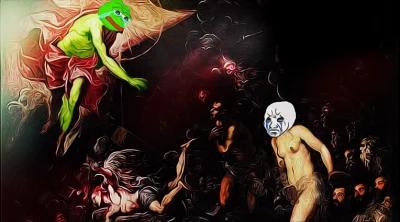 Anon-aniol - Pepe zstępuje do piekła ratując anona przebywającego wśród normickich di...