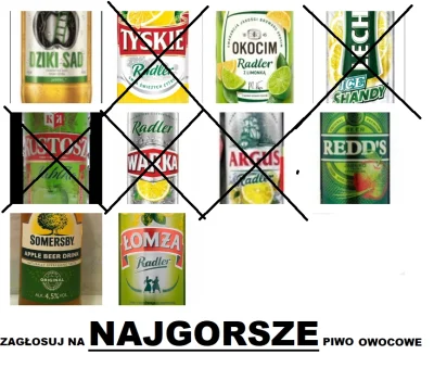 oba-manigger - Witam. Dziś odpada Warka Radler.Oczywiście głosujemy na najgorsze p--o...