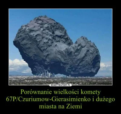 cecen - to tak dla porównania- przy czym Churyumov - Gerasimenko to powiedziałbym kom...