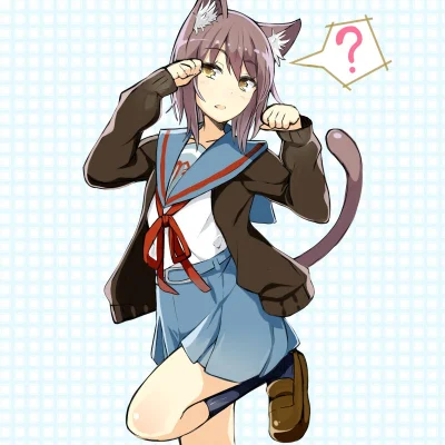 Banri - #randomanimeshit #themelancholyofharukisuzumiya #nagatoyuki #neko