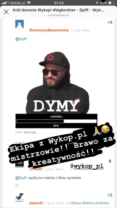 Spiff - Podziękowania dla Wykopków :-) 
#bigbrother