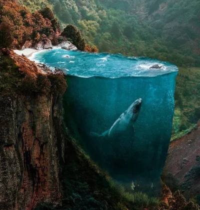 starnak - surrealistyczna rzeczywistośc #surrealistycznarzeczywistoś #wieloryb #pletw...