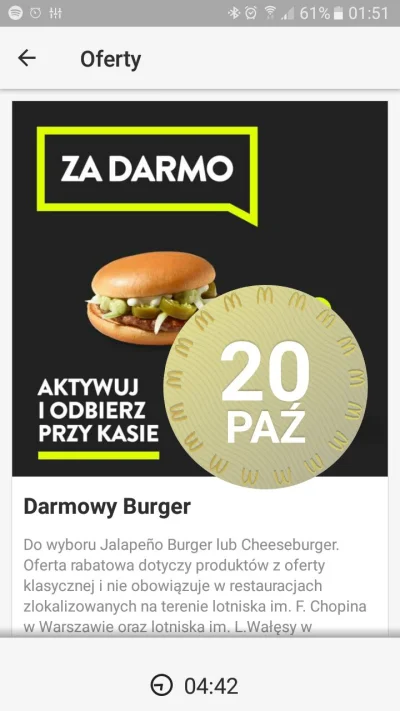 FHA96 - Może ktoś akurat jest teraz w McDonald's to łapcie darmowego Chessburgera.
#m...