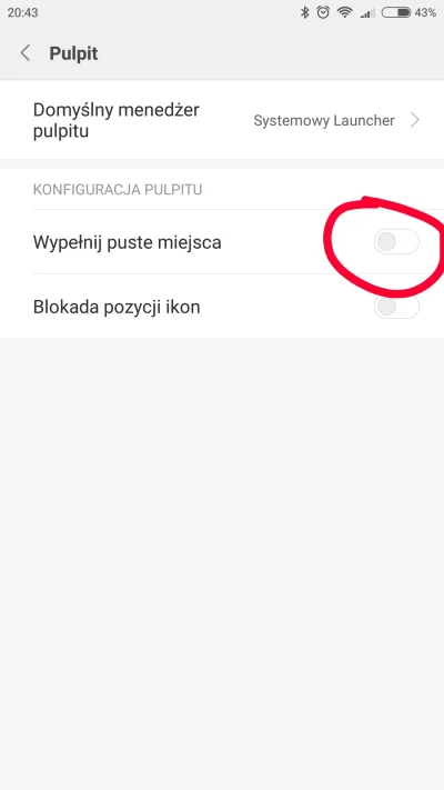 grabtom_ - @tomy86: Wyłącz opcję: Ustawienia / Pulpit / Wypełnij puste miejsca