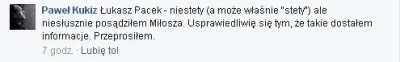 thrawn41 - Kukiz sie szarpie, napluł na Milosza a teraz.... ps. przeprosiny nie zosta...