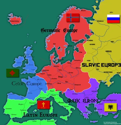 Gumaa - Co te szwaby to ja nawet nie...
"This map shows Europe divided into five cul...