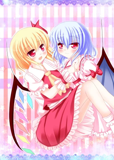 z.....s - #randomanimeshit #touhou #flandrescarlet ❤ #remiliascarlet @mar0uk #loli @j...