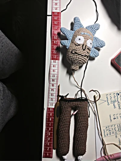 N.....A - Wychodzi troszkę duży 

#rickandmorty #szydelkowanie #handmade #chwalesie #...