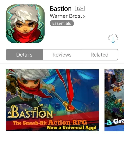 krozabalka - Gra Bastion na #ios przeceniona z 4,99€ na 0,99€.
https://appsto.re/pl/S...