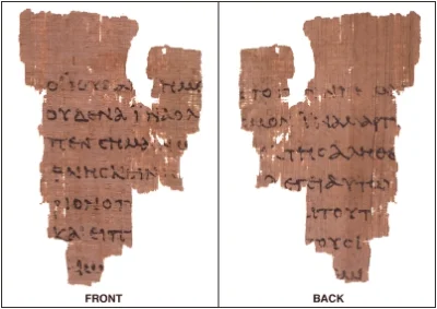 wrrior - Tak wygląda najstarszy zachowany fragment Nowego Testamentu. Pochodzi on z I...