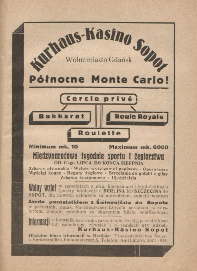 poggenpfuhl - Sopot, północne Monte Carlo ( ͡° ͜ʖ ͡°) 1921 r. 

#sopot #trojmiasto
