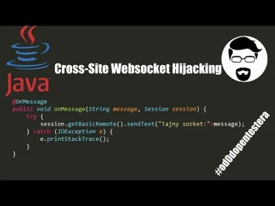 KacperSzurek - Dzisiaj w #od0dopentestera o ataku: Cross-Site Websocket Hijacking na ...