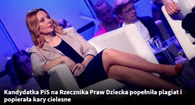 xandra - No nie wierzę: "Kandydatka PiS na Rzecznika Praw Dziecka popełniła plagiat i...