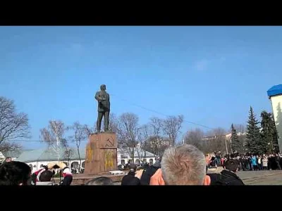 donmuchito1992 - Tak upadł Lenin w Białej Cerkwi pod Kijowem #ukraina #don #lenindown