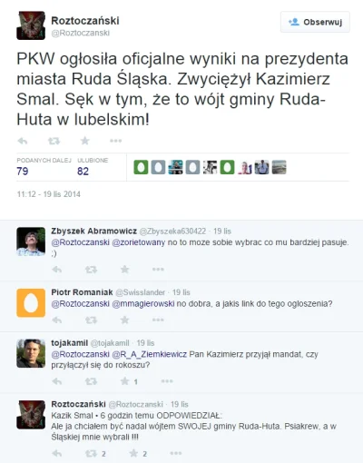 MWittmann - PKW ogłosiła oficjalne wyniki na prezydenta miasta Ruda Śląska. Zwyciężył...