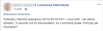 Nidrax - O, akurat trafiłem, przeglądając fejsa. A podobno to na Windowsie nic nie dz...