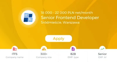 JustJoinIT - Nawet 22K dla Senior Frontend Developera, zerknijcie ( ͡° ͜ʖ ͡°)

http...