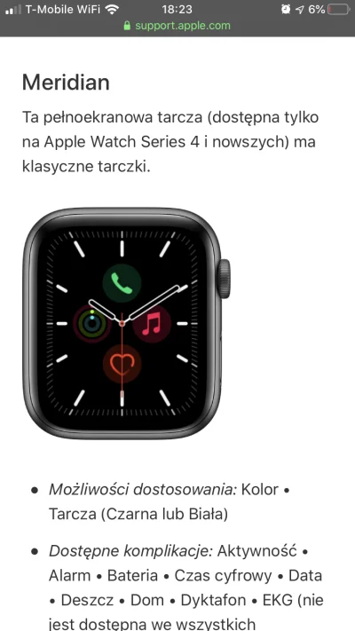 cubsonjask - Czy ktoś z Was ma dostępną tarczę Meridian na AW4? #applewatch #apple