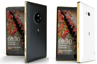 Saeglopur - Lumia 830 po lewej - poletcam motzno & gorontzo. 
Metal i szkło, plecki ...