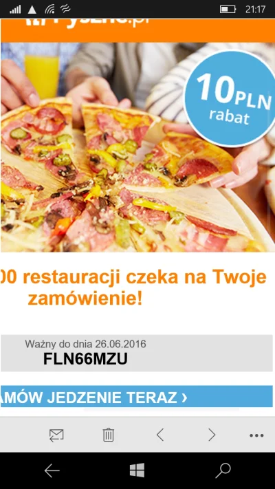 pizzabhoy - Kod ważny do dzisiaj na 10zł, ja nie skorzystam, smacznego :) #pyszne #py...