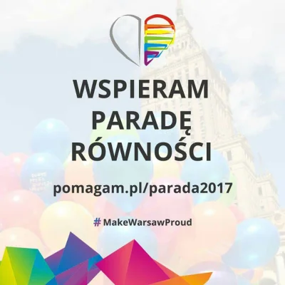 falszywyprostypasek - Ruszyła zbiórka na Paradę Równości 2017. 
Parada w Warszawie ju...