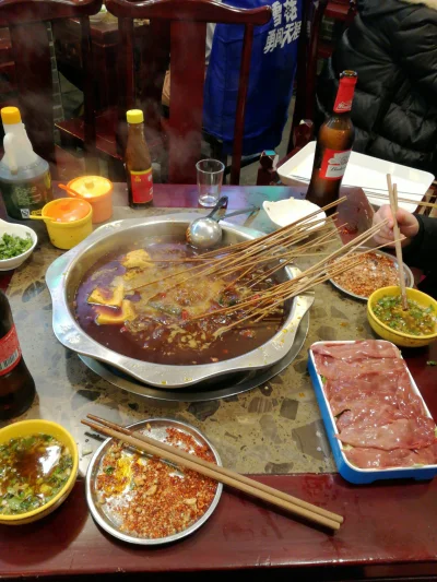 wykopek_44 - Jedno z najlepszych odkryć z #chiny: hot pot. Szczególnie polecam wersję...