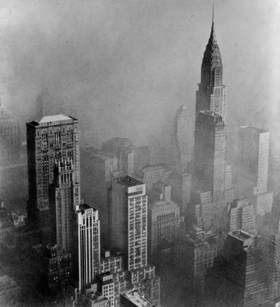 myrmekochoria - Widok na Manhattan, 1953

#starszezwoje - blog ze starymi grafikami...