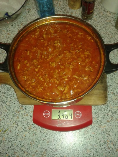 baban - 2 h roboty, 700 gramów #cebula - i jest piękne 2,344 kg sosu do spaghetti, ju...