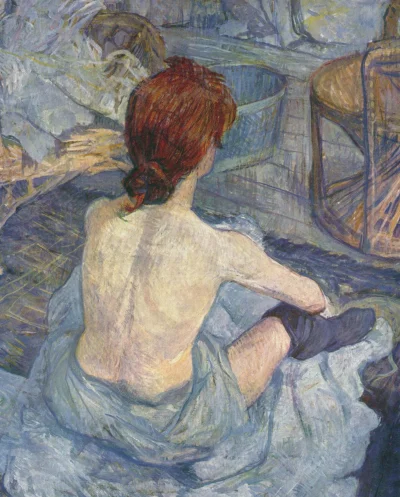 Werify - Henri de Toulouse Lautrec - Rousse 1889r. Olej na kartonie.
#szutka #impres...