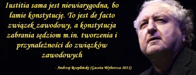 D.....a - A czy prof. Rzepliński idzie razem z sędziami na marszu organizowanym przez...