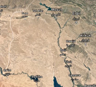 Zuben - Iracki rząd i PMU odzyskał kontrolę nad 70% regionu Jazirah, jest to teren pu...