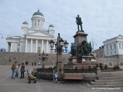 johanlaidoner - Pomnik cara Aleksandra II w samym centrum Helsinek- stolicy Finlandii...