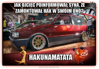 Kulavvy - ( ͡º ͜ʖ͡º)

#heheszki #humorobrazkowy #uno #hak #samochody #hakunamatata