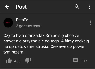 Pierwszy-stopien-organistego - @PatoTv2 - czekasz na pozwolenie od sraaaaaadka żeby w...