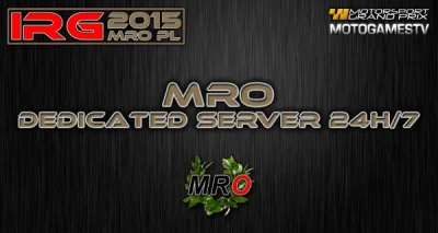 IRG-WORLD - Uruchomiliśmy specjalnie dla Was serwer dedykowany IRG MRO czynny 24h/7!
...